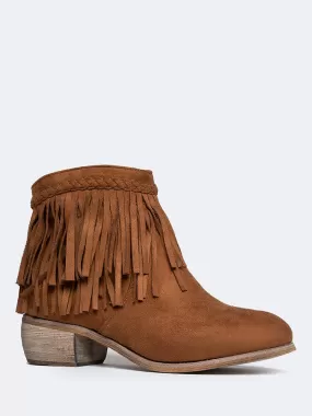 Fringe Ankle Bootie