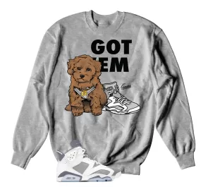 Retro 6 Cool Grey Sweater - Got Em - Heather Grey